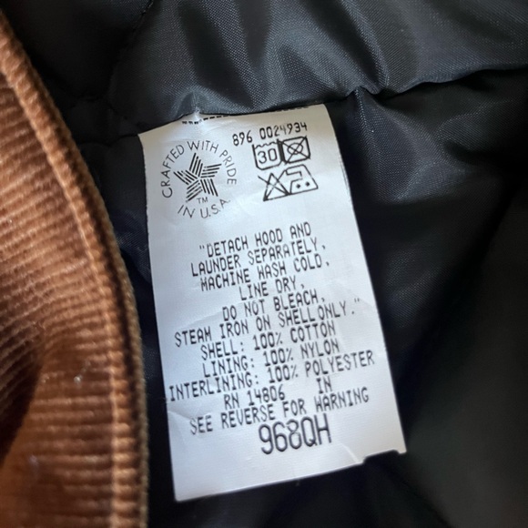 Carhartt Overalls Vintage Fur Hood 38R - Picture 5 of 16